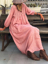 Load image into Gallery viewer, Women's Cotton Linen Dress