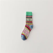 Load image into Gallery viewer, Ethnic Knitted Thick Needle Retro Socks