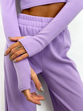 Load image into Gallery viewer, Fashion Casual Solid Color Slacks &amp; Slim Knit Two-Piece Set
