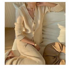 Load image into Gallery viewer, Retro Western Style Sweater And Skirt Two-Piece Set