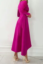 Load image into Gallery viewer, Charming Grace Ruffle Long Sleeve Midi Dress