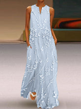 Load image into Gallery viewer, Classy Floral Lace Embroidered Flowy Maxi Dress