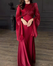 Load image into Gallery viewer, Elegant Split Sleeve Top &amp; Skirt Two-Piece Set