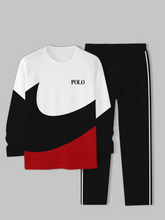 Load image into Gallery viewer, Men's Simple Colorblock Round Neck Casual Sports Set 0139