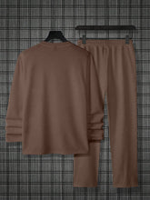 Load image into Gallery viewer, Men's Simple Colorblock Round Neck Casual Sports Set 0188