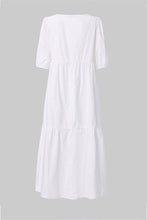 Load image into Gallery viewer, Crew Neck Cotton Tiered Dress