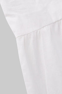Crew Neck Cotton Tiered Dress