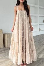 Load image into Gallery viewer, Flower Large Hem Tiered Dress