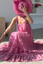 Load image into Gallery viewer, Flower Large Hem Tiered Dress