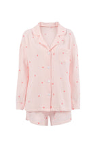 Load image into Gallery viewer, Heart Print Blouse Shorts Cotton Loungewear