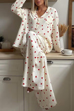 Load image into Gallery viewer, Heart Print Cotton Two-piece Loungewear
