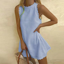 Load image into Gallery viewer, Women&#39;s Casual Cotton Linen Lace Dress