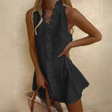 Load image into Gallery viewer, Casual Cotton Linen Lace Dress