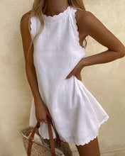 Load image into Gallery viewer, Women&#39;s Casual Cotton Linen Lace Dress