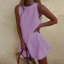 Load image into Gallery viewer, Women&#39;s Casual Cotton Linen Lace Dress