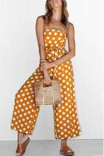 Load image into Gallery viewer, Polka Dots Tie-waist Cami Jumpsuits