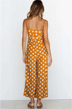 Load image into Gallery viewer, Polka Dots Tie-waist Cami Jumpsuits