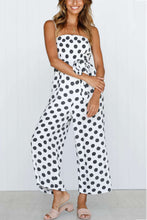 Load image into Gallery viewer, Polka Dots Tie-waist Cami Jumpsuits