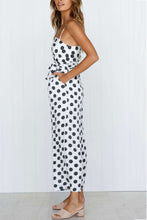 Load image into Gallery viewer, Polka Dots Tie-waist Cami Jumpsuits