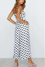 Load image into Gallery viewer, Polka Dots Tie-waist Cami Jumpsuits