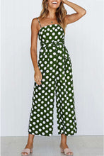 Load image into Gallery viewer, Polka Dots Tie-waist Cami Jumpsuits