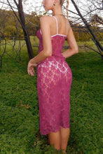 Load image into Gallery viewer, Rose Lace Cami Skirt Suits