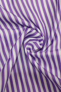 Striped Tie-waist Tiered Shirt Dress