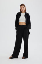 Load image into Gallery viewer, Two Piece Solid Color Long Sleeve Shirt Long Pants Set
