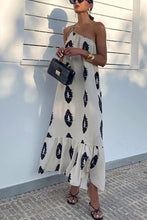 Load image into Gallery viewer, Plenty of Sunshine Ethnic Print One Shoulder Loose Maxi Dress