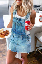 Load image into Gallery viewer, Adjustable Buckle Denim Overall Dress