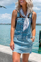 Load image into Gallery viewer, Adjustable Buckle Denim Overall Dress