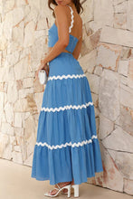 Load image into Gallery viewer, Wavy Cami Vest Tiered Midi Skirt Suits