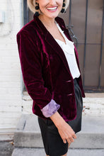 Load image into Gallery viewer, Chic Influencer Velvet Blazer