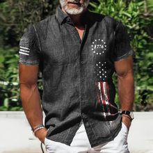 Load image into Gallery viewer, Wearshes Men's 1776 Independence Day American Flag Print Shirt