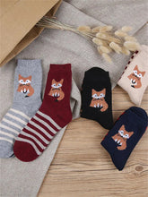 Load image into Gallery viewer, Lovely Fox Knit Comfy Socks Set