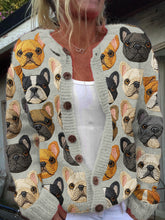 Load image into Gallery viewer, Women&#39;s Bulldog Embroidery Art Cozy Sweater