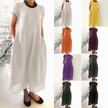 Load image into Gallery viewer, Loose Solid Color Dress
