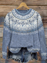 Load image into Gallery viewer, Icelandic Pattern Jacquard Vintage Knit Sweater