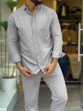 Load image into Gallery viewer, Men's Cotton Shirt and Pants Two-pieces Set