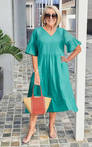 Valentine's Day V-neck Loose Casual Tunic Dress