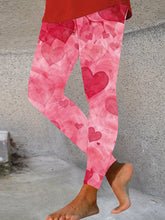 Load image into Gallery viewer, Women's Clothing Valentine Heart Print Skinny Leggings