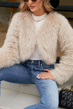 Load image into Gallery viewer, Stylish Long Sleeve Short Casual Faux Fur Jacket