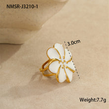 Load image into Gallery viewer, Bohemian Flower Oil Drop Ring