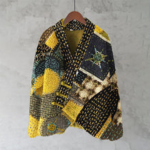 Load image into Gallery viewer, Stitching Embroidery Geometric Pattern Women's Kimono