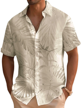 Load image into Gallery viewer, Men's Hawaiian Floral Print Pocket Short Sleeve Shirt