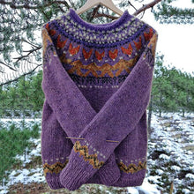 Load image into Gallery viewer, Vintage Icelandic Knit Jacquard Warmth Crew Neck Sweater（Unisex）