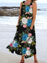Load image into Gallery viewer, Women's Floral Resort Tank Top with Pockets