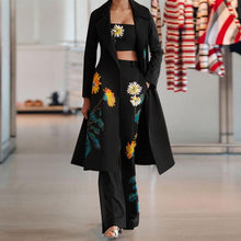 Load image into Gallery viewer, Fashion Long-sleeved Floral Printed Three-pieces suits