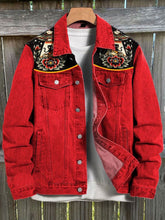 Load image into Gallery viewer, Vintage Cat Alien Abduction Art Print Casual Shirt Jacket
