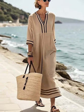 Load image into Gallery viewer, Women'S Loose Striped Print Dress